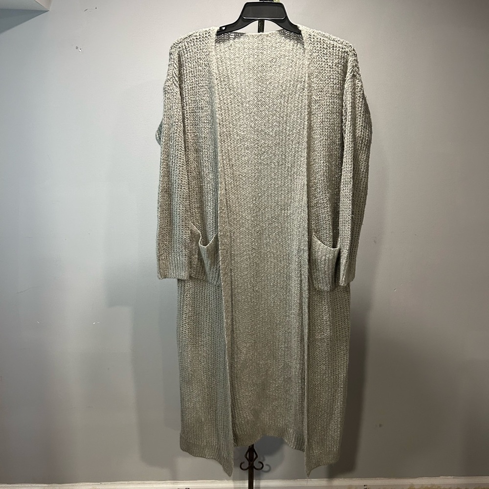 Cozy Gray Knit Cardigan